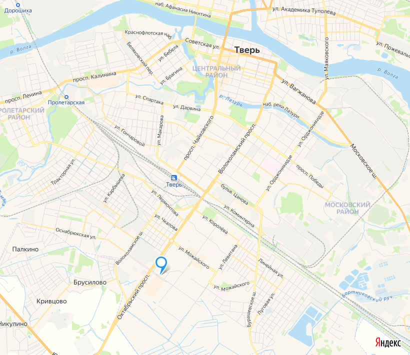 Карта торговых объектов